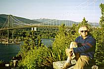 An der Lions Gate Bridge in Vancouver (10K)