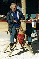 Richard auf Holzpferd