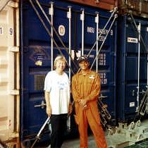Vor unserem Container