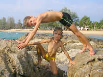 Gary and Amy on the Beach