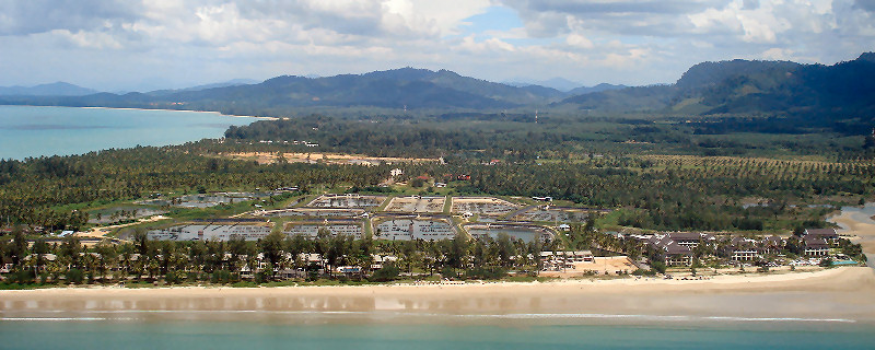 Pakarang Beach: Aerial View South