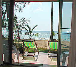 View of the sea from bungalow A2