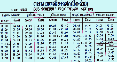 Takua Pa Bus-Fahrplan (11K)