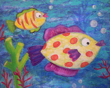 Children, fish, Khao Lak