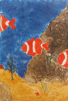 Family, fish, Khao Lak